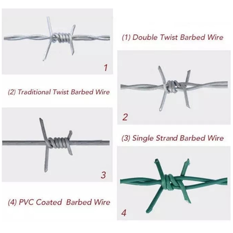 China direct supply double strands woven thick barbed wire