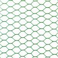 Green black white PVC coated chicken wire mesh
