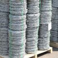BWG 14 gauge GI barbed wire on fence used for security