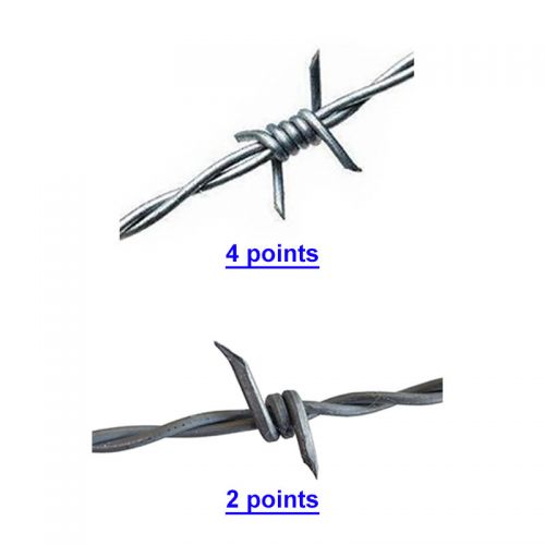 12.5 gauge 14 gauge 15.5 gauge 2 points twisted barbed wire double strand