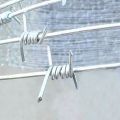 High tensile single or 2 strand galvanized iron wire spiral woven barbed wire fence