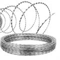 Flat wrap razor wire mesh used for security fencing