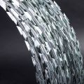 Flat wrap razor wire mesh used for security fencing